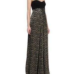 DVF Black and Gold Gown